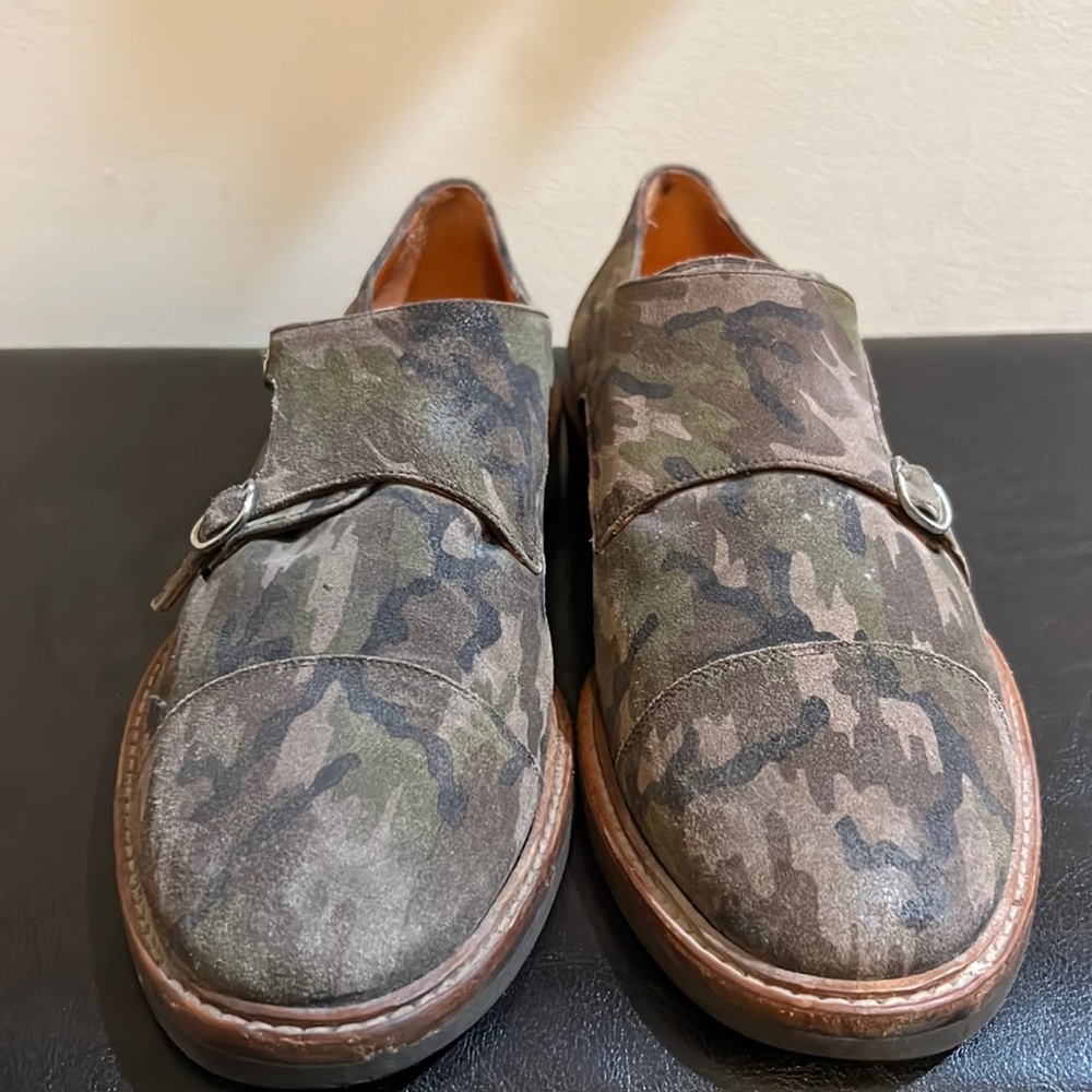 Suitsupply Double Monk Camouflage shoes